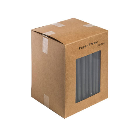 Paper Memphis Straws Black 5.5"(250pcs)